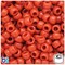 BeadTin Terra Cotta Opaque 9mm Barrel Plastic Pony Beads (500pcs)